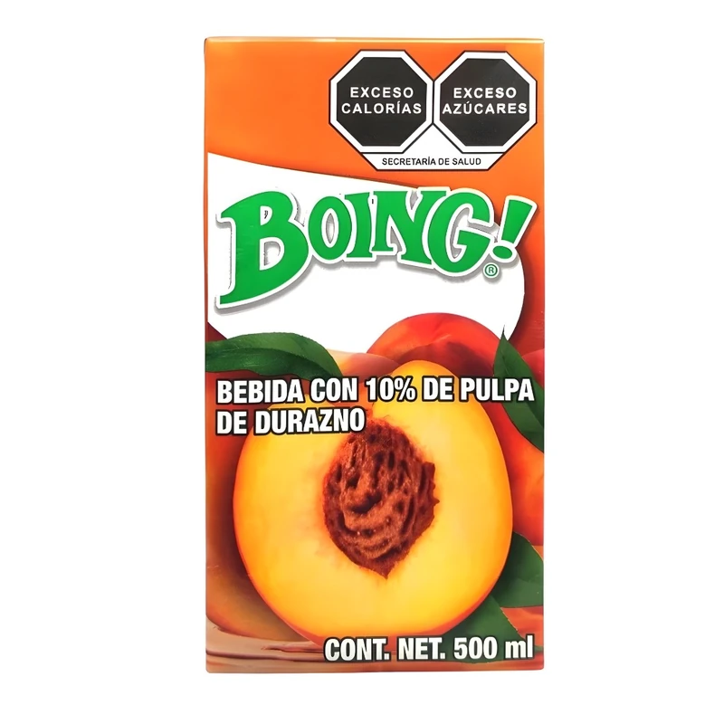 BOING! - Durazno 500ml x 24pk Box (MX)