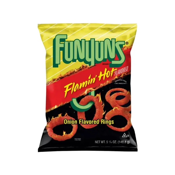 FRITO LAY - Funyuns Flaming Hot 24pc x 3.25oz
