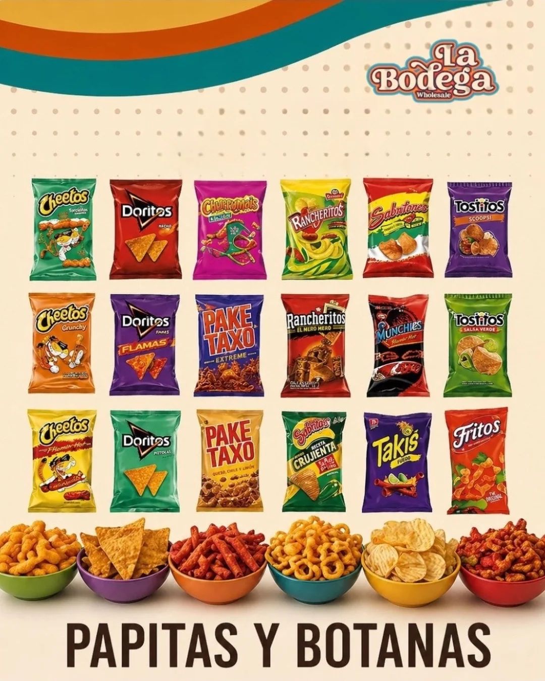 Mexican snacks and chips wholesale — La Bodega Wholesale