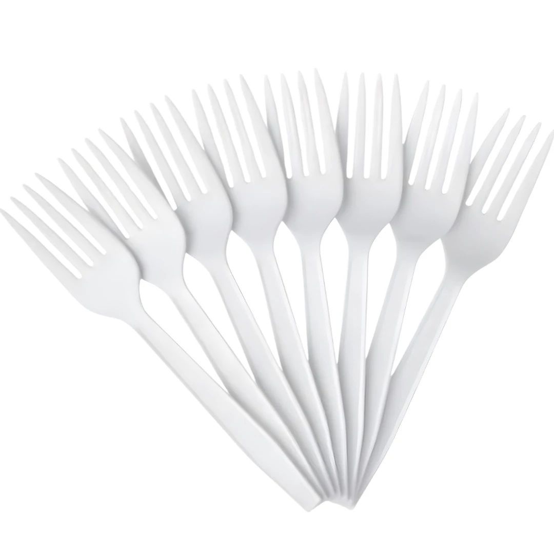 Heavy Duty White PP Fork Bulk