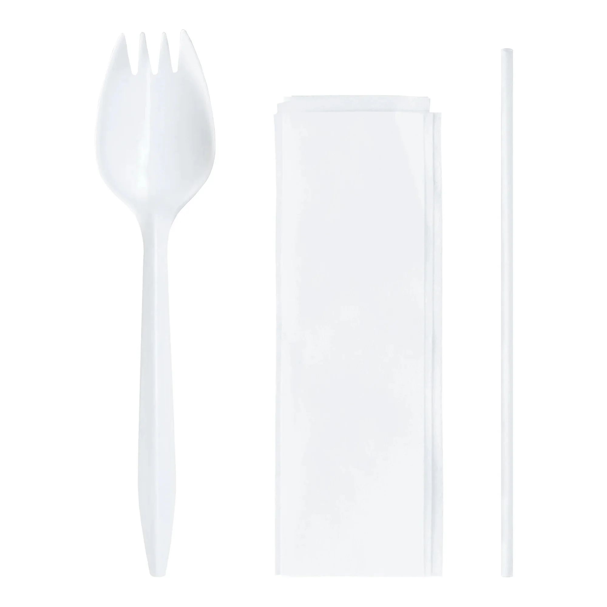 MDW PP Spork Kit with Napkin and Straws
