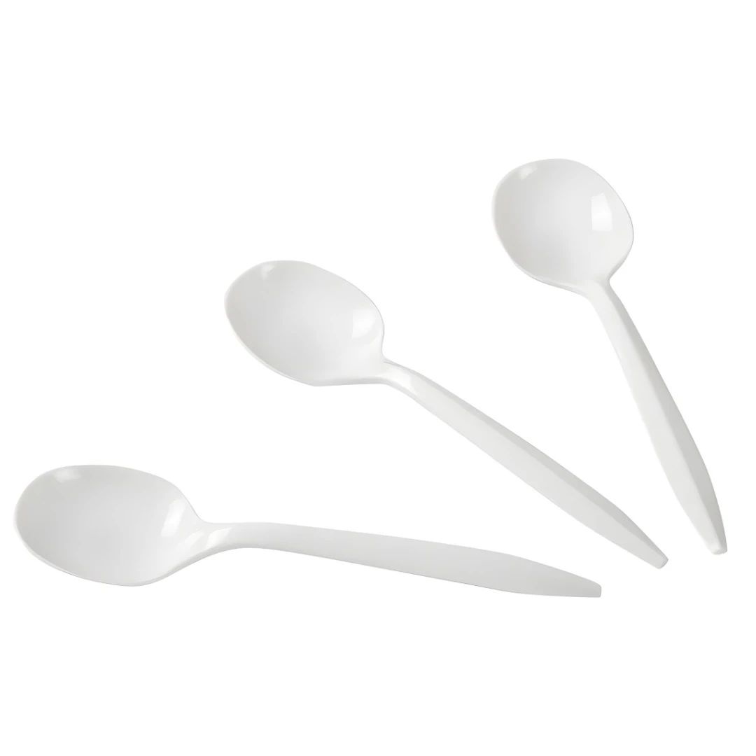 MDW PP White Soup Spoon Bulk