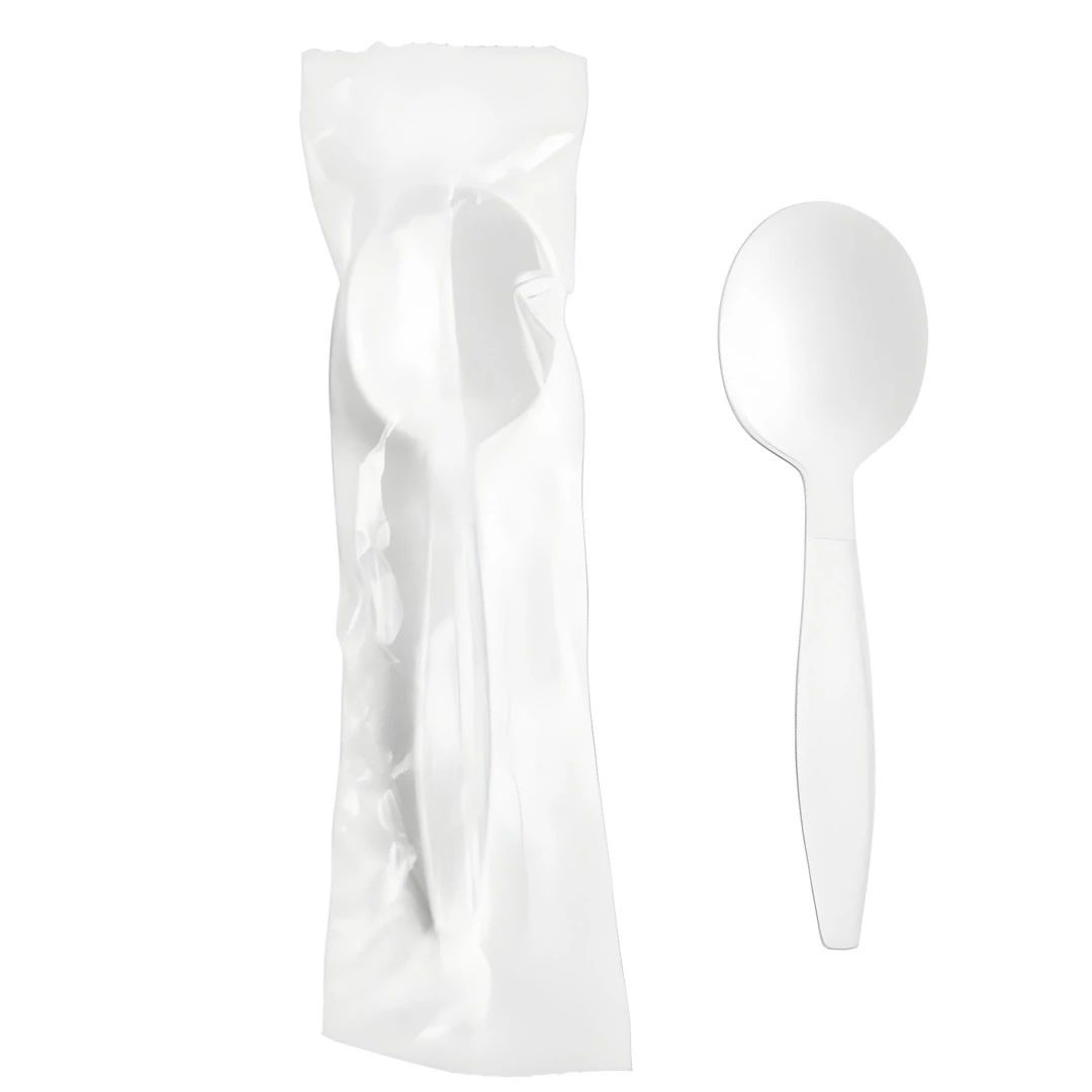 MDW PP White Soup Spoon Wrapped