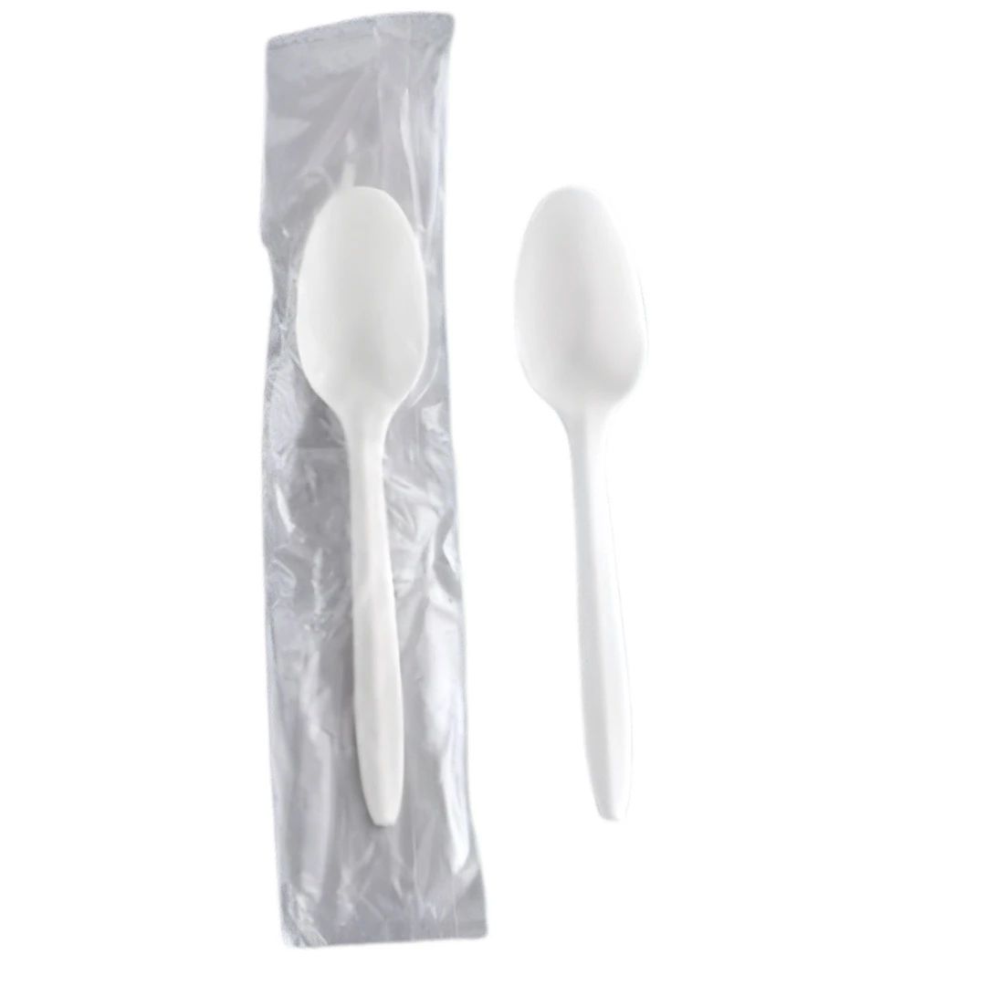 MDW PP White Teaspoon Wrapped