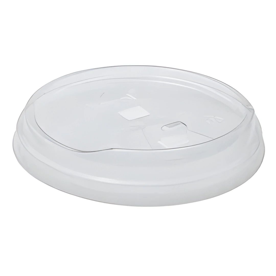PET Flat Lids Clear Sip-Through 107mm